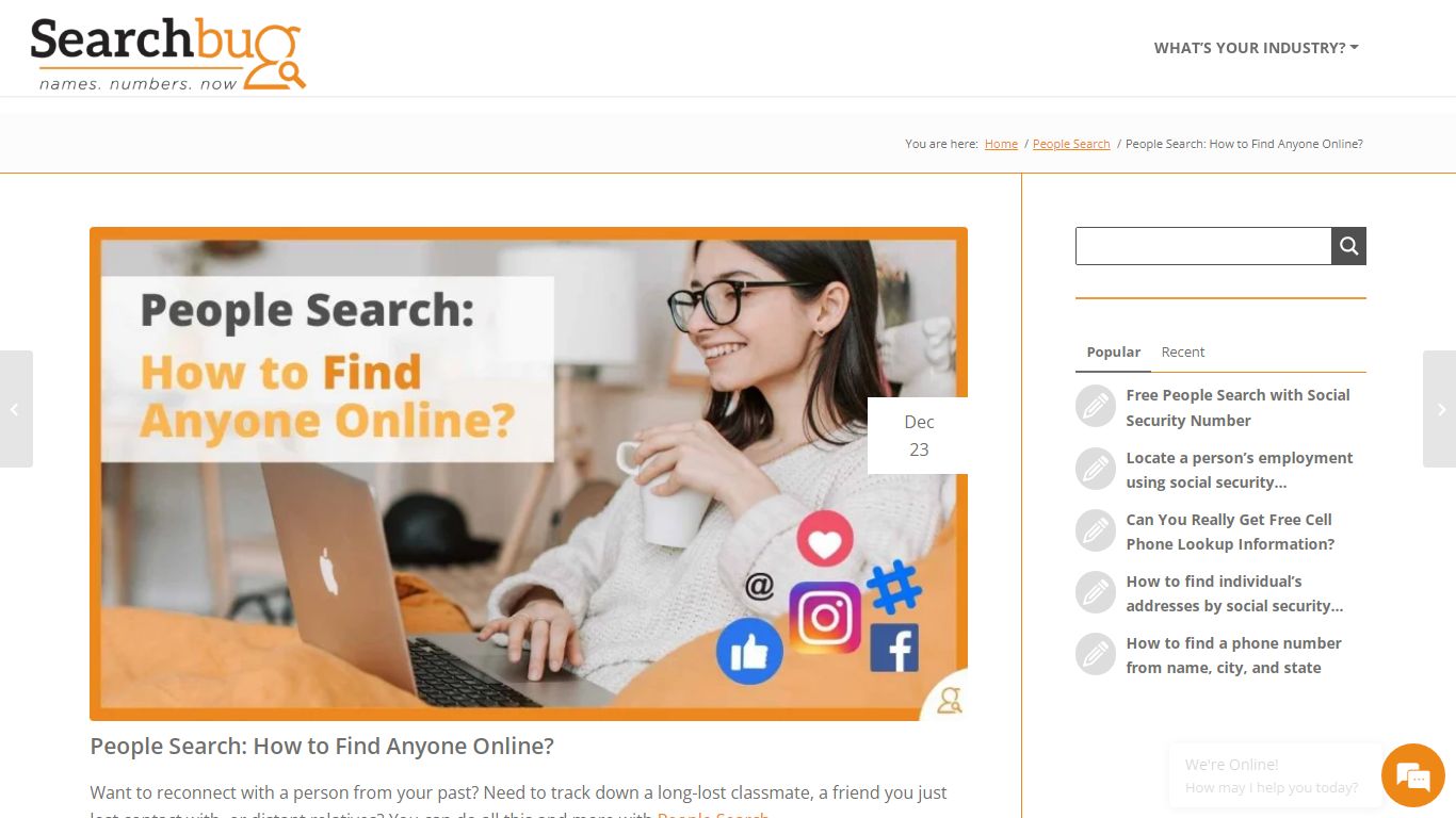People Search: How to Find Anyone Online? - Searchbug Blog