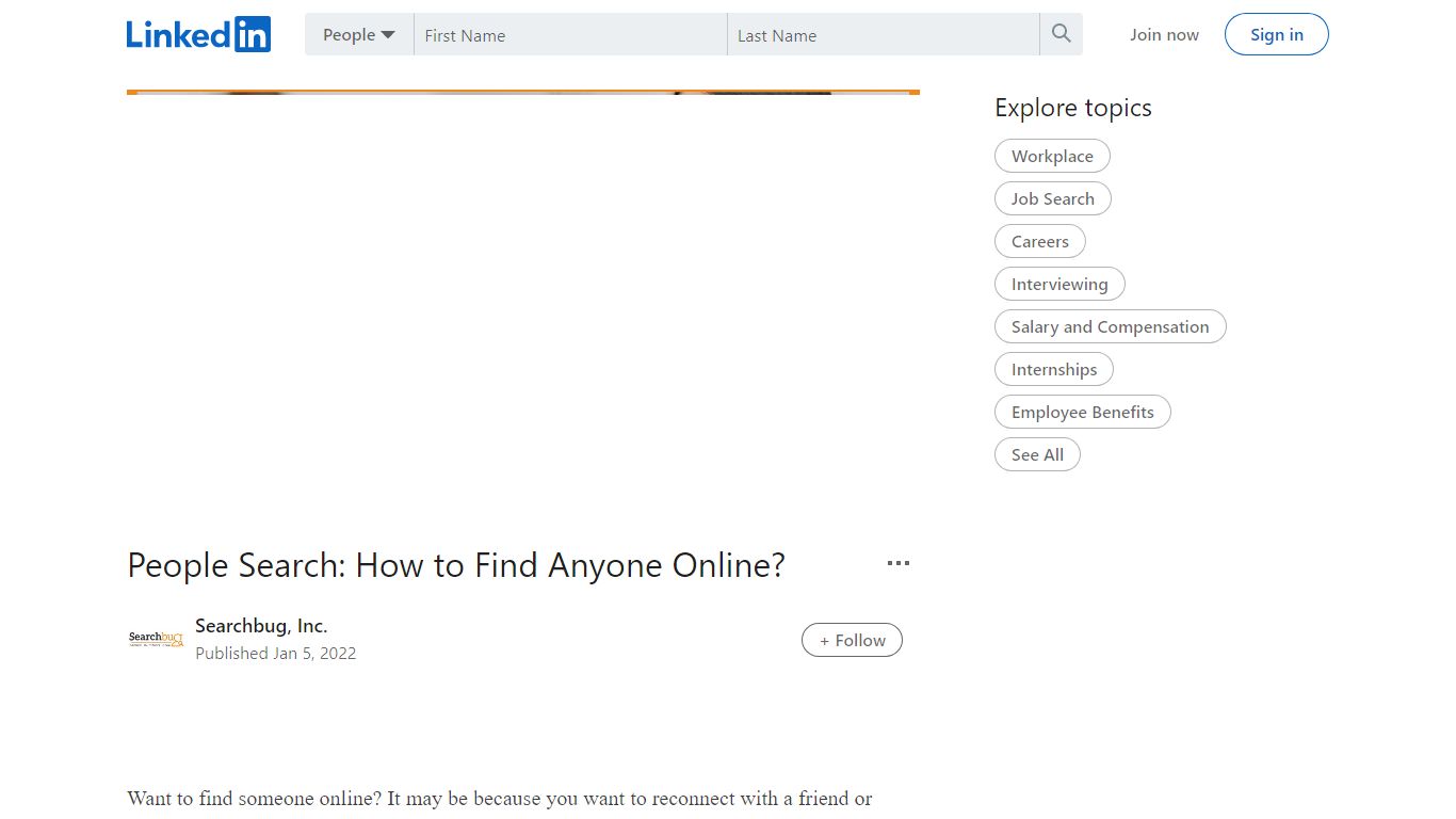 People Search: How to Find Anyone Online? - LinkedIn