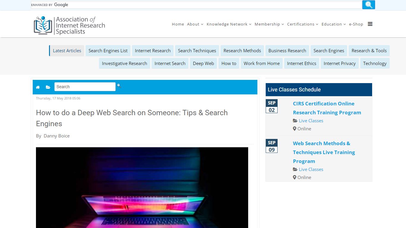 How to do a Deep Web Search on Someone | AOFIRS